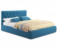 Купить мягкая кровать verona 1800 синяя с подъемным механизмом | МебельСТОК