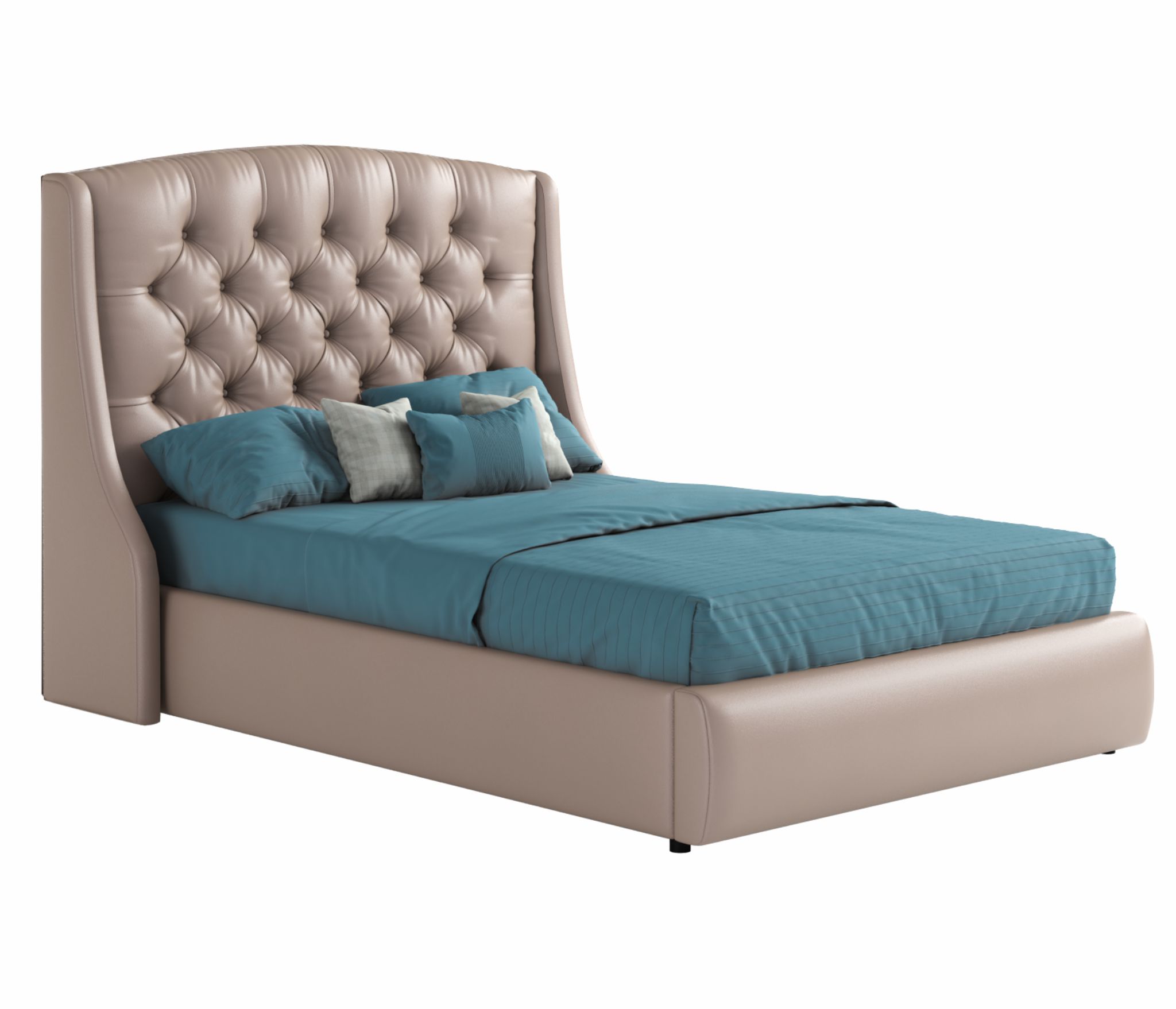 Купить мягкая кровать "стефани" 1400 капучино с подъемным механизмом | МебельСТОК