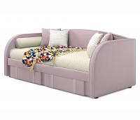 Купить мягкая кровать elda 900 лиловая с ортопедическим основанием | МебельСТОК