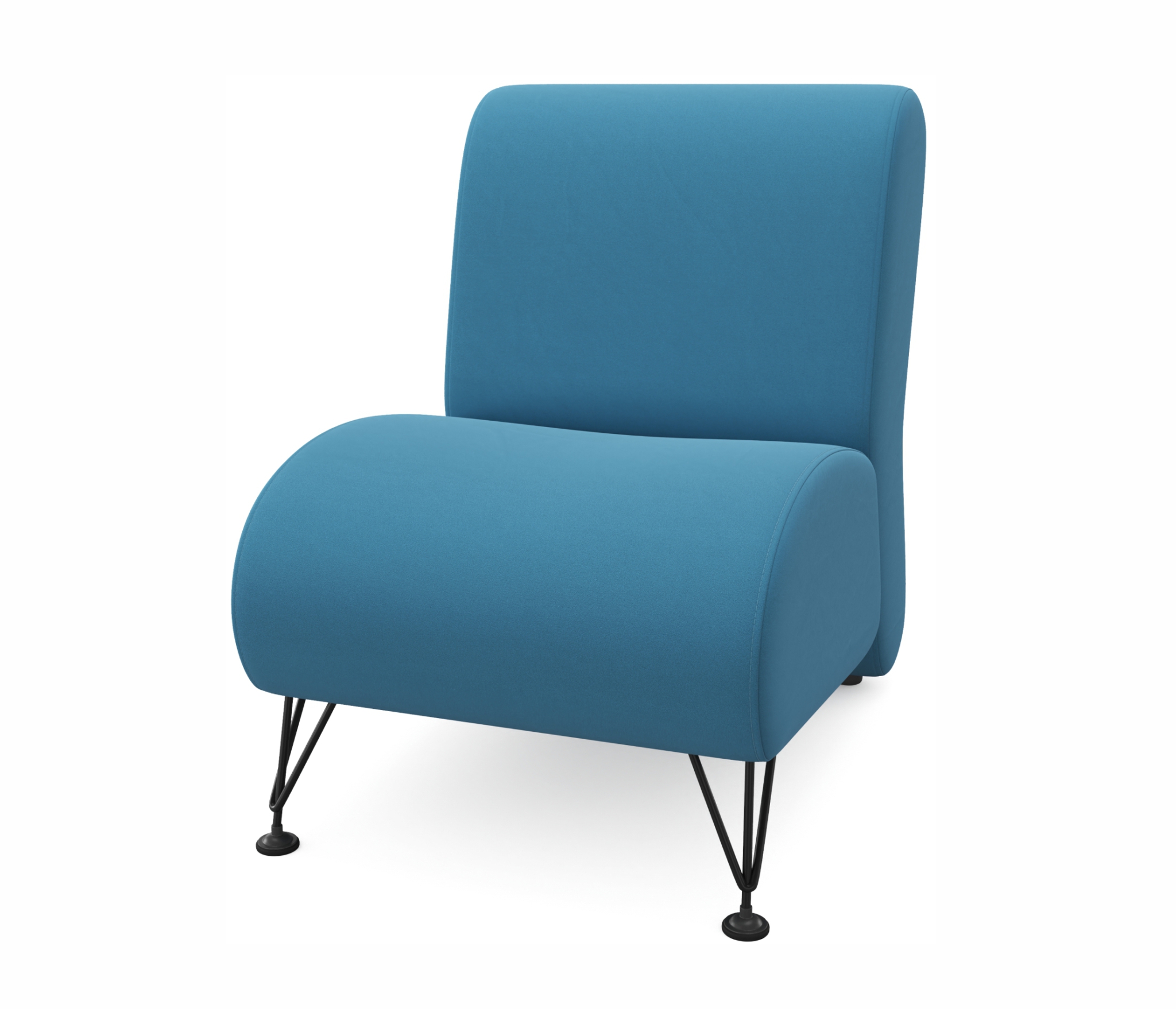 Мягкое дизайнерское кресло Pati синий