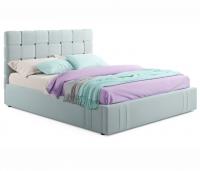 Купить мягкая кровать tiffany 1600 мята пастель с подъемным механизмом | МебельСТОК