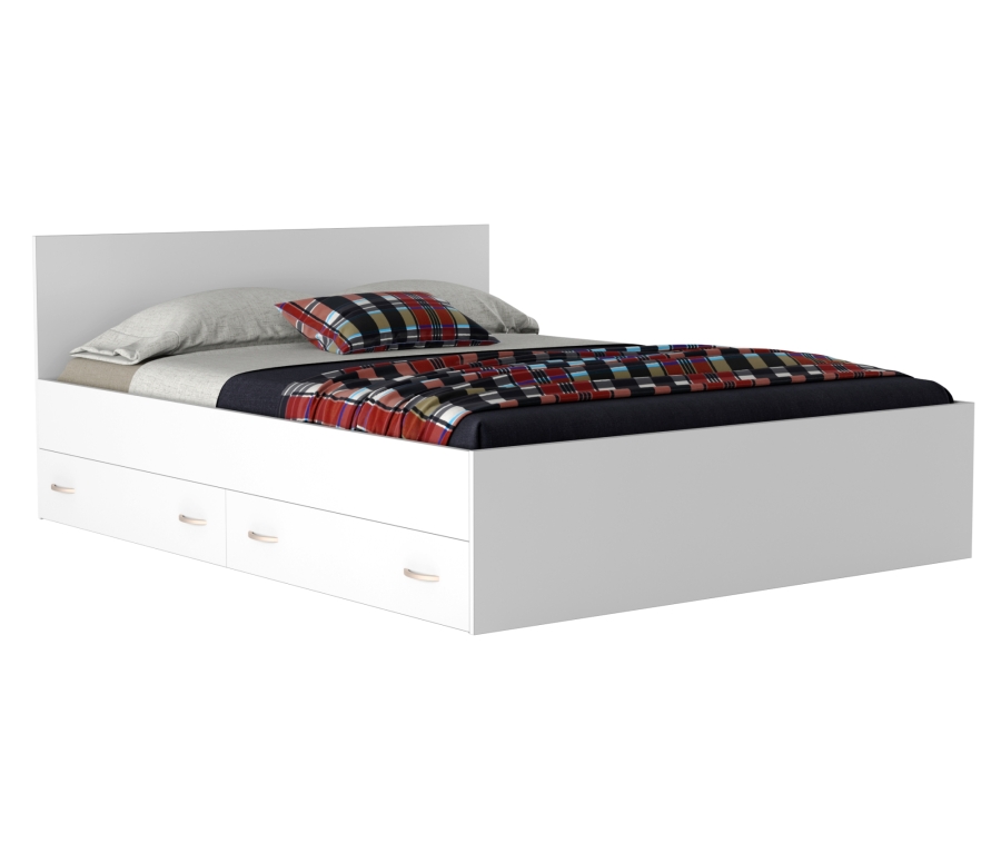 Купить кровать виктория 180 с ящиками (белая) | МебельСТОК