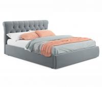 Купить мягкая кровать ameli 1400 серая с подъемным механизмом с матрасом гост | МебельСТОК