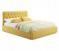 Купить мягкая кровать verona 1800 желтая с подъемным механизмом | МебельСТОК
