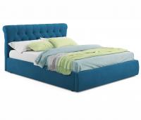 Купить мягкая кровать ameli 1600 синяя с подъемным механизмом | МебельСТОК