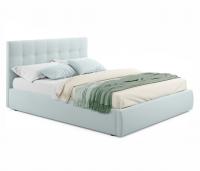 Купить мягкая кровать selesta 1600 мята пастель с подъемным механизмом | МебельСТОК