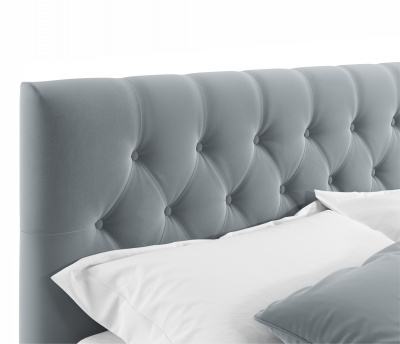Купить мягкая кровать с тумбами verona 1600 серая с подъемным механизмом | МебельСТОК