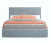 Купить мягкая кровать tiffany-о 1600 серая с ортопедическим основанием | МебельСТОК