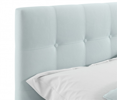 Купить мягкая кровать selesta 900 мята пастель с ортопед.основанием | МебельСТОК