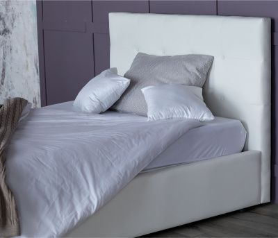 Купить мягкая кровать селеста 1200 белая с подъем.механизмом | ZEPPELIN MOBILI