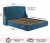Купить мягкая кровать "stefani" 1800 синяя с подъемным механизмом с орт.матрасом астра | ZEPPELIN MOBILI