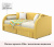 Купить мягкая кровать elda 900 желтая с ортопедическим основанием и матрасом астра | МебельСТОК