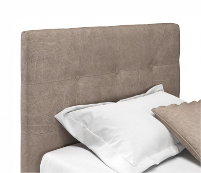 Купить мягкая кровать selesta 900 кожа латте с подъемным механизмом с матрасом гост | МебельСТОК