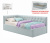 Купить мягкая кровать-тахта afelia 900 мята пастель с ортопедическим основанием | МебельСТОК