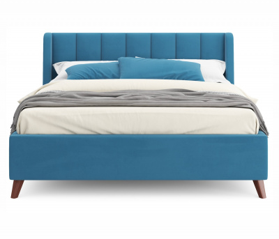 Купить мягкая кровать betsi 1600 синяя с подъемным механизмом и матрасом promo b cocos | ZEPPELIN MOBILI