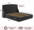 Купить мягкая кровать "stefani" 1800 темная с подъемным механизмом с орт.матрасом астра | ZEPPELIN MOBILI