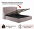 Купить мягкая кровать "stefani" 1400 лиловая с подъемным механизмом | МебельСТОК