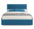 Купить мягкая кровать olivia 1800 синяя с ортопедическим основанием | МебельСТОК