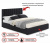 Купить мягкая кровать olivia 1800 темная с подъемным механизмом | МебельСТОК