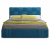 Купить мягкая кровать tiffany 1600 синяя с подъемным механизмом с матрасом астра | МебельСТОК