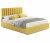 Купить мягкая кровать olivia 1600 желтая с подъемным механизмом | МебельСТОК