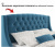 Купить мягкая кровать "stefani" 1800 синяя с подъемным механизмом с орт.матрасом promo b cocos | ZEPPELIN MOBILI