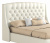 Мягкая кровать "Стефани" 1800 белая с подъемным механизмом с матрасом АСТРА | МебельСТОК