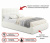 Купить мягкая кровать selesta 1200 беж с ортопед.основанием с матрасом promo b cocos | ZEPPELIN MOBILI