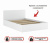 Купить кровать виктория 120 с ящиками (белая) | МебельСТОК
