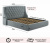 Купить мягкая кровать "stefani" 1400 серая с ортопед. основанием с матрасом promo b cocos | ZEPPELIN MOBILI