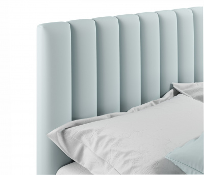 Купить мягкая кровать olivia 1600 мята пастель с ортопедическим основанием | МебельСТОК