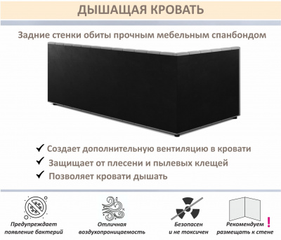 Купить мягкая кровать milena 1400 мята пастель с подъемным механизмом | МебельСТОК