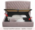 Купить мягкая кровать "stefani" 1600 лиловая с подъемным механизмом с орт.матрасом promo b cocos | МебельСТОК