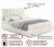 Купить мягкая кровать с тумбами olivia 1600 беж с подъемным механизмом | МебельСТОК