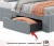 Купить односпальная кровать-тахта afelia с ящиками и бортиком 900 серая с ортопедическим основанием | МебельСТОК