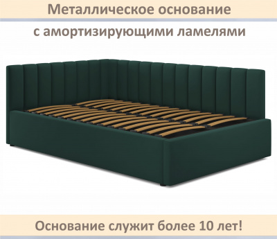 Купить мягкая кровать milena 1400 изумруд с ортопедическим основанием | МебельСТОК