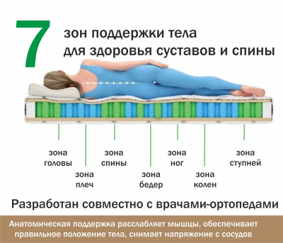 Купить анатомический матрас orto lux 160*200 | МебельСТОК