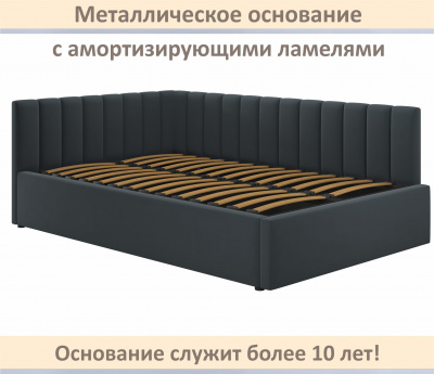 Купить мягкая кровать milena 1400 маренго с ортопедическим основанием | МебельСТОК