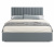 Купить мягкая кровать olivia 1600 серая с ортопедическим основанием | МебельСТОК