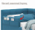 Купить односпальная кровать-тахта colibri 800 синяя с подъемным механизмом и защитным бортиком | ZEPPELIN MOBILI