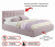 Купить мягкая кровать selesta 1600 лиловая с подъемным механизмом | МебельСТОК
