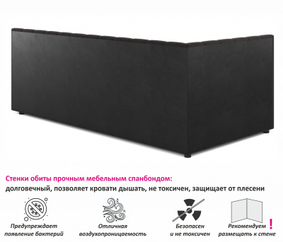 Купить односпальная кровать-тахта bonna 900 шоколад с подъемным механизмом | МебельСТОК