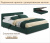 Мягкая кровать Erika 1600 изумруд с подъемным механизмом Купить мягкая кровать erika 1600 изумруд с подъемным механизмом | МебельСТОК