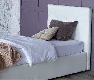 Купить мягкая кровать селеста 900 белая с подъем.механизмом с матрасом гост | ZEPPELIN MOBILI