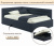 Мягкая кровать-тахта Aura 1200 черная с подъемным механизмом Купить мягкая кровать-тахта aura 1200 черная с подъемным механизмом | МебельСТОК