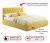Купить мягкая кровать с тумбами verona 1600 желтая с подъемным механизмом | МебельСТОК
