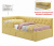 Купить односпальная кровать-тахта afelia с ящиками и бортиком 900 желтая с ортопедическим основанием | МебельСТОК