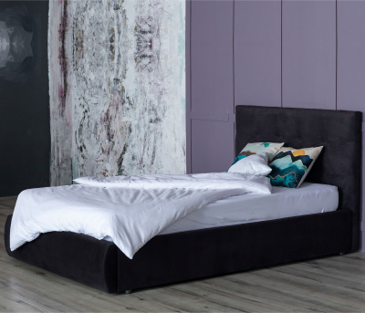 Купить мягкая кровать selesta 1200 темная с подъем.механизмом | ZEPPELIN MOBILI