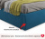 Купить мягкая кровать "stefani" 1800 синяя с ортопед. основанием с матрасом астра | ZEPPELIN MOBILI
