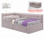 Купить односпальная кровать-тахта afelia с ящиками и бортиком 900 лиловая с ортопедическим основанием | МебельСТОК